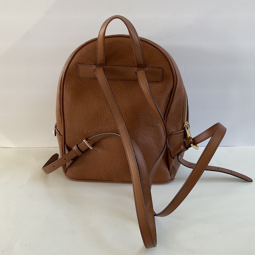 Michael Kors Adina Medium Pebbled Leather Backpack Brown Quite Luxury - Picture 5 of 16
